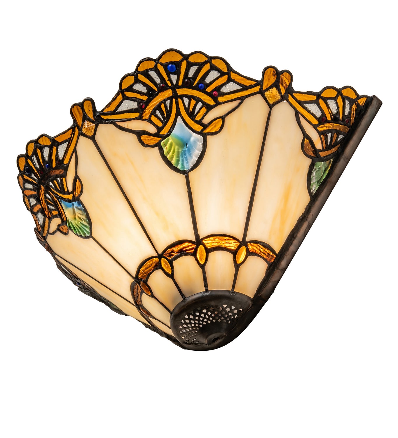 Meyda Tiffany - 248721 - One Light Wall Sconce - Shell With Jewels