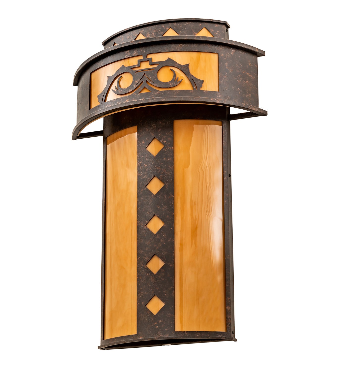 Meyda Tiffany - 248970 - Four Light Wall Sconce - Tiara - Copper Rust