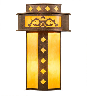 Meyda Tiffany - 248970 - Four Light Wall Sconce - Tiara - Copper Rust