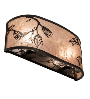 Meyda Tiffany - 249138 - Two Light Wall Sconce - Lone Pine - Textured Black