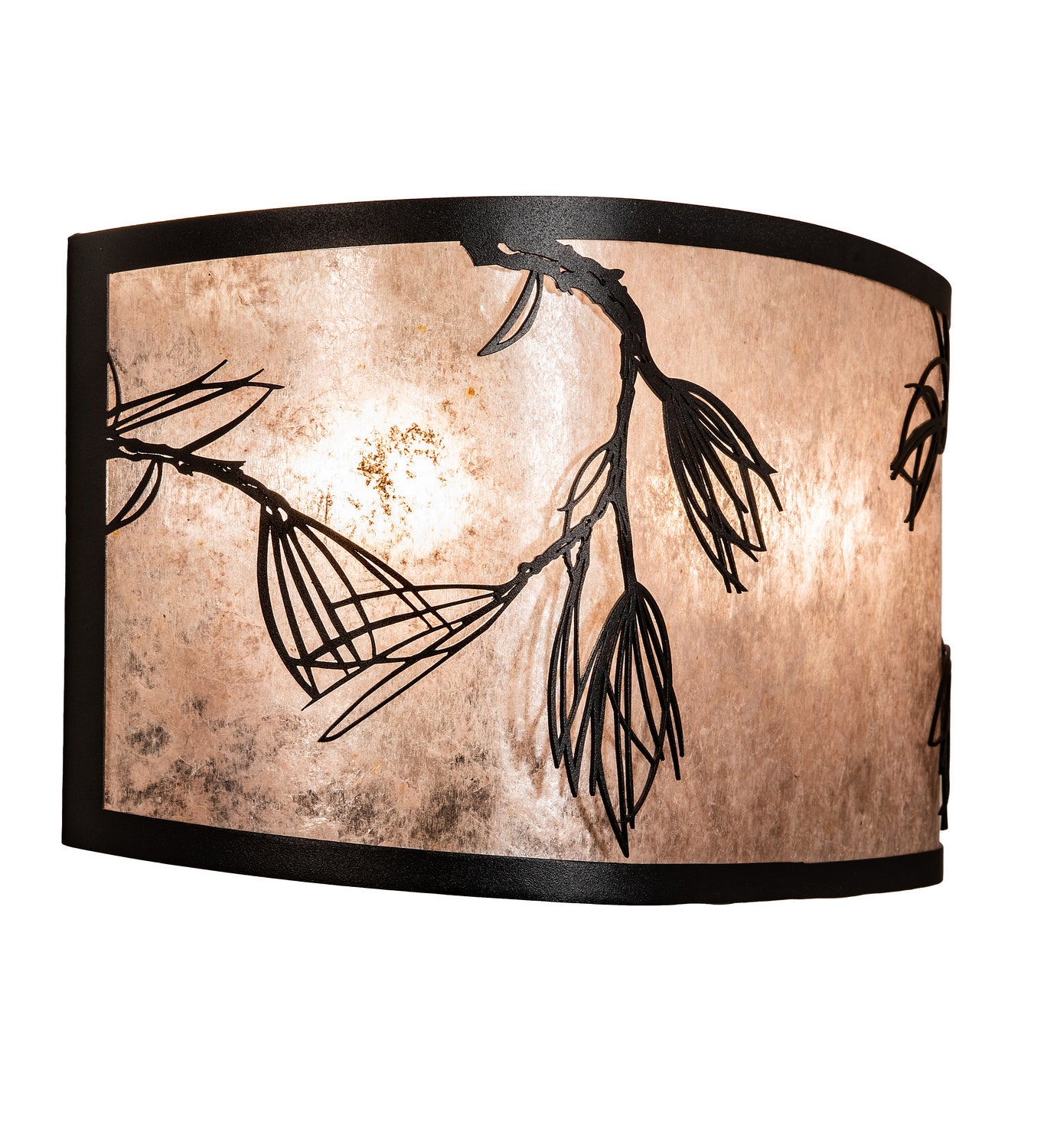 Meyda Tiffany - 249138 - Two Light Wall Sconce - Lone Pine - Textured Black