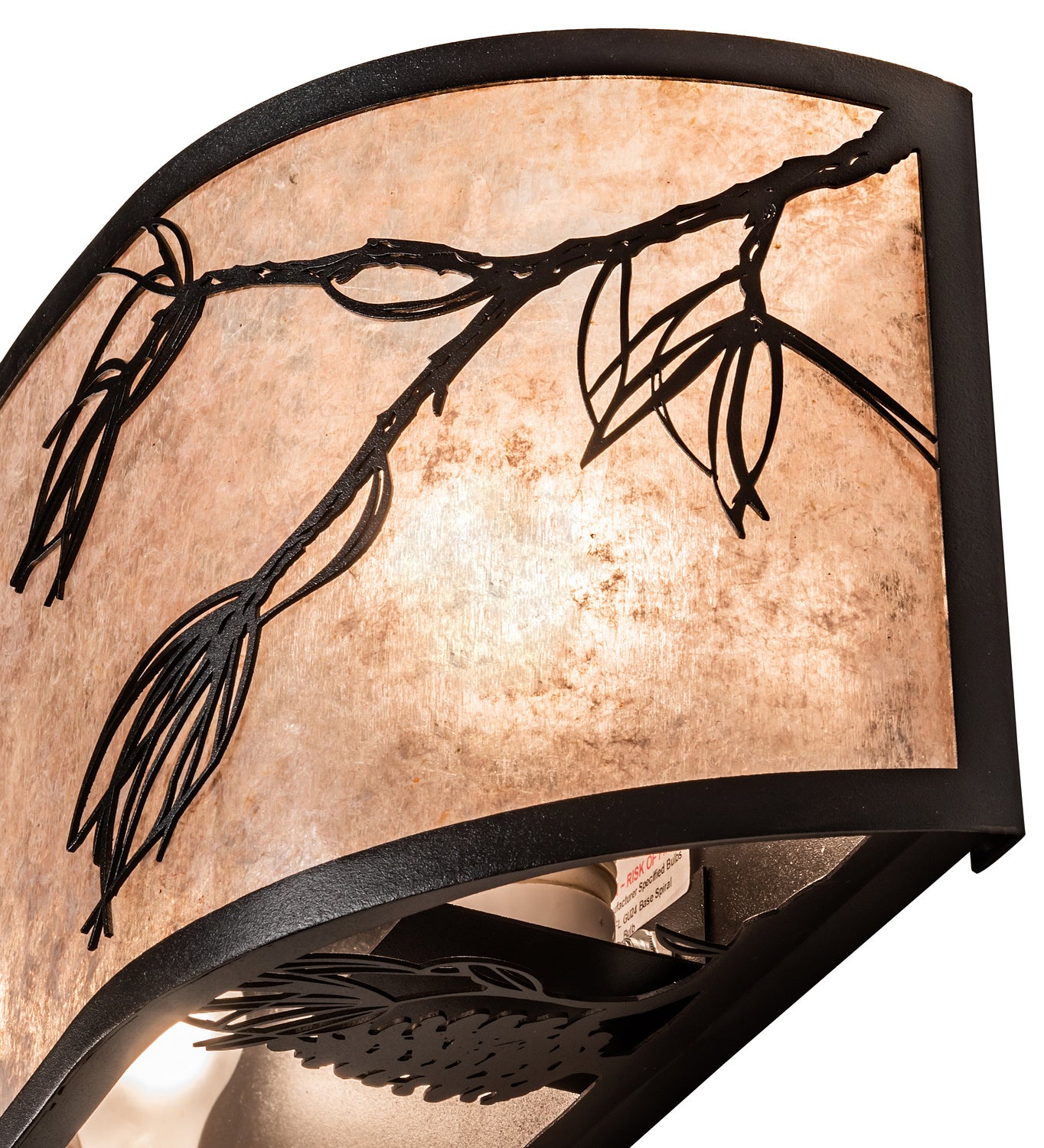 Meyda Tiffany - 249138 - Two Light Wall Sconce - Lone Pine - Textured Black