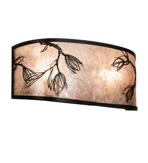 Meyda Tiffany - 249138 - Two Light Wall Sconce - Lone Pine - Textured Black