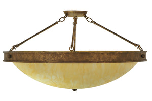 Meyda Tiffany - 249841 - Two Light Semi-Flushmount - Dionne - Pompeii Gold