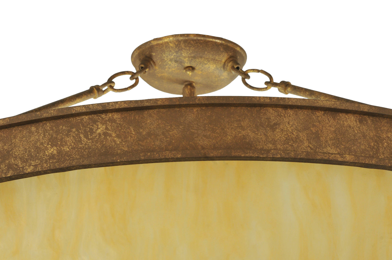 Meyda Tiffany - 249841 - Two Light Semi-Flushmount - Dionne - Pompeii Gold