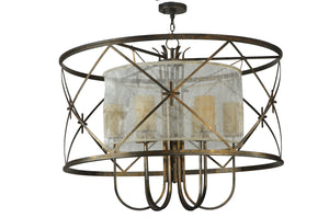 Meyda Tiffany - 249906 - Six Light Pendant - Penelope - French Bronze