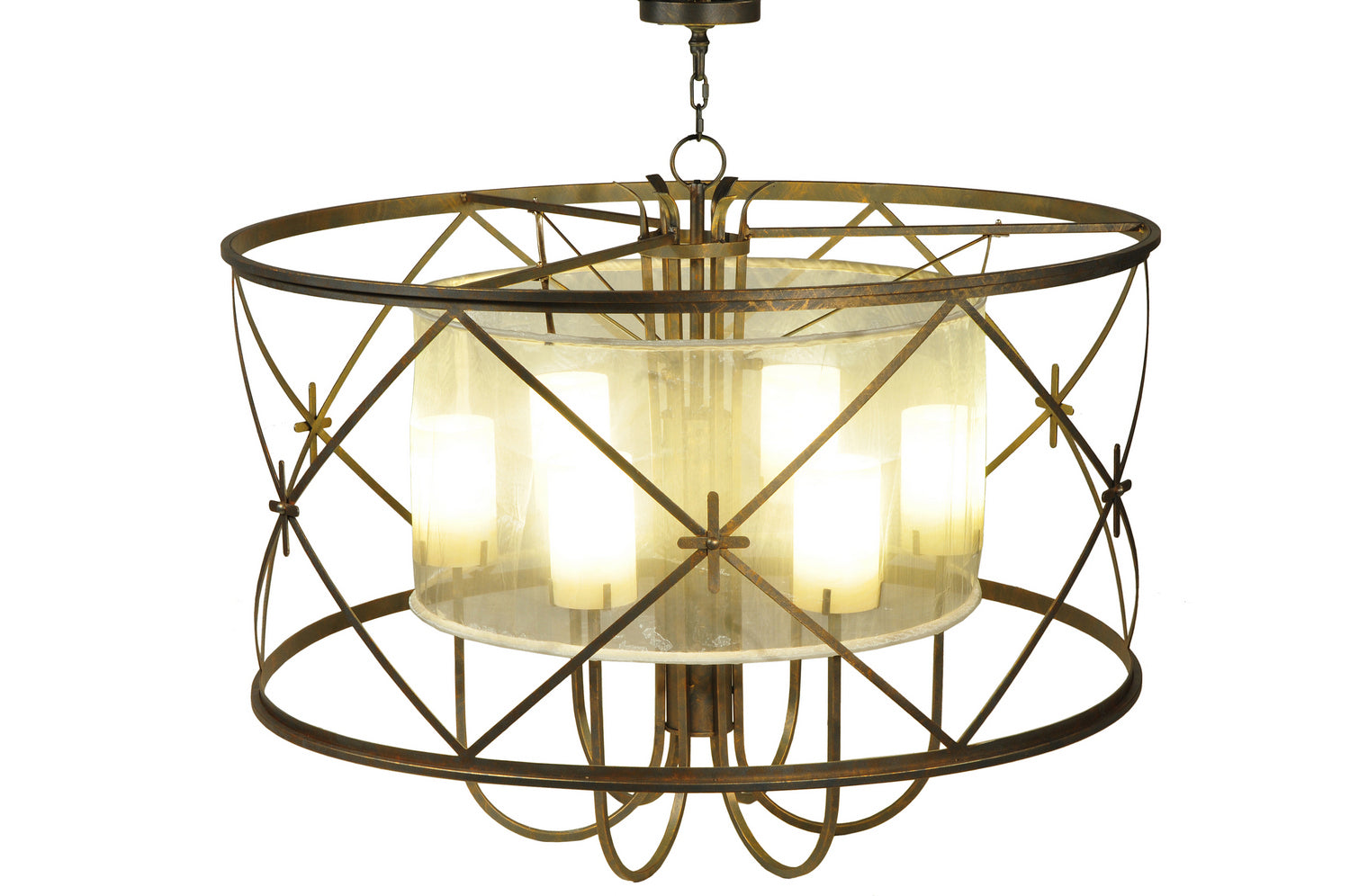 Meyda Tiffany - 249906 - Six Light Pendant - Penelope - French Bronze