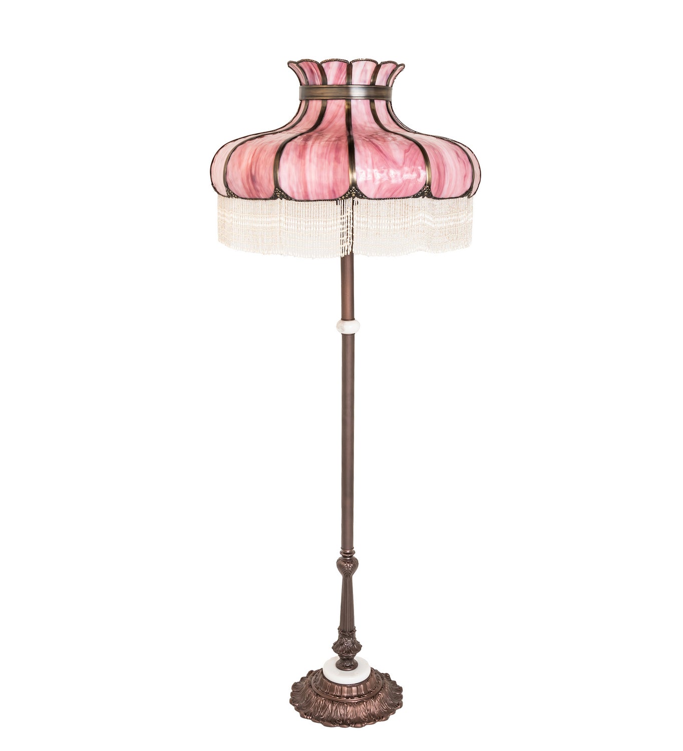 Meyda Tiffany - 250202 - Three Light Floor Lamp - Frederick - Antique,Mahogany Bronze