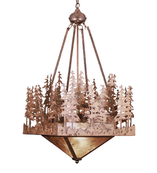 Meyda Tiffany - 50227 - 12 Light Pendant - Pine Lake - Antique Copper