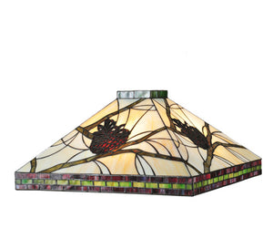 Meyda Tiffany - 81079 - Two Light Pinebranch Mission Shade - Pine Branch