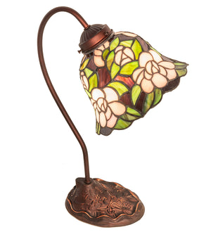 Meyda Tiffany - 82790 - One Light Mini Lamp - Begonia - Mahogany Bronze