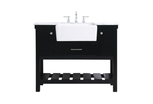 Elegant Lighting - VF60142BK - Single Bathroom Vanity - Clement - Black