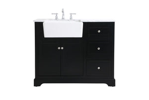 Elegant Lighting - VF60242BK - Single Bathroom Vanity - Franklin - Black