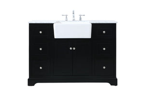 Elegant Lighting - VF60248BK - Single Bathroom Vanity - Franklin - Black