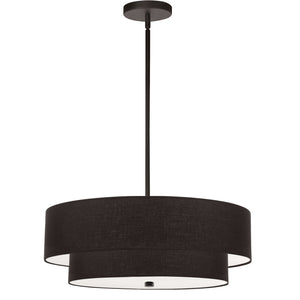 Dainolite Ltd - 571-224P-MB-BK - Four Light Pendant - Everly - Black