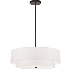 Dainolite Ltd - 571-224P-MB-WH - Four Light Pendant - Everly - Black