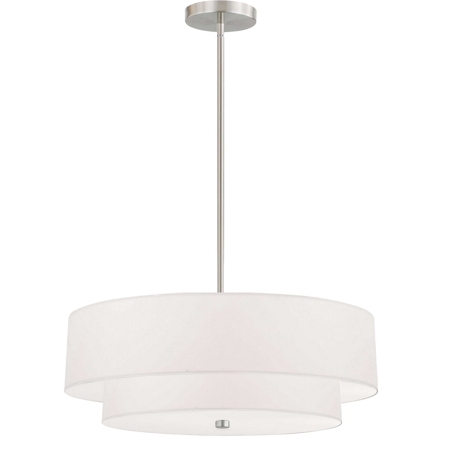 Dainolite Ltd - 571-224P-SC-WH - Four Light Pendant - Everly - Satin Chrome