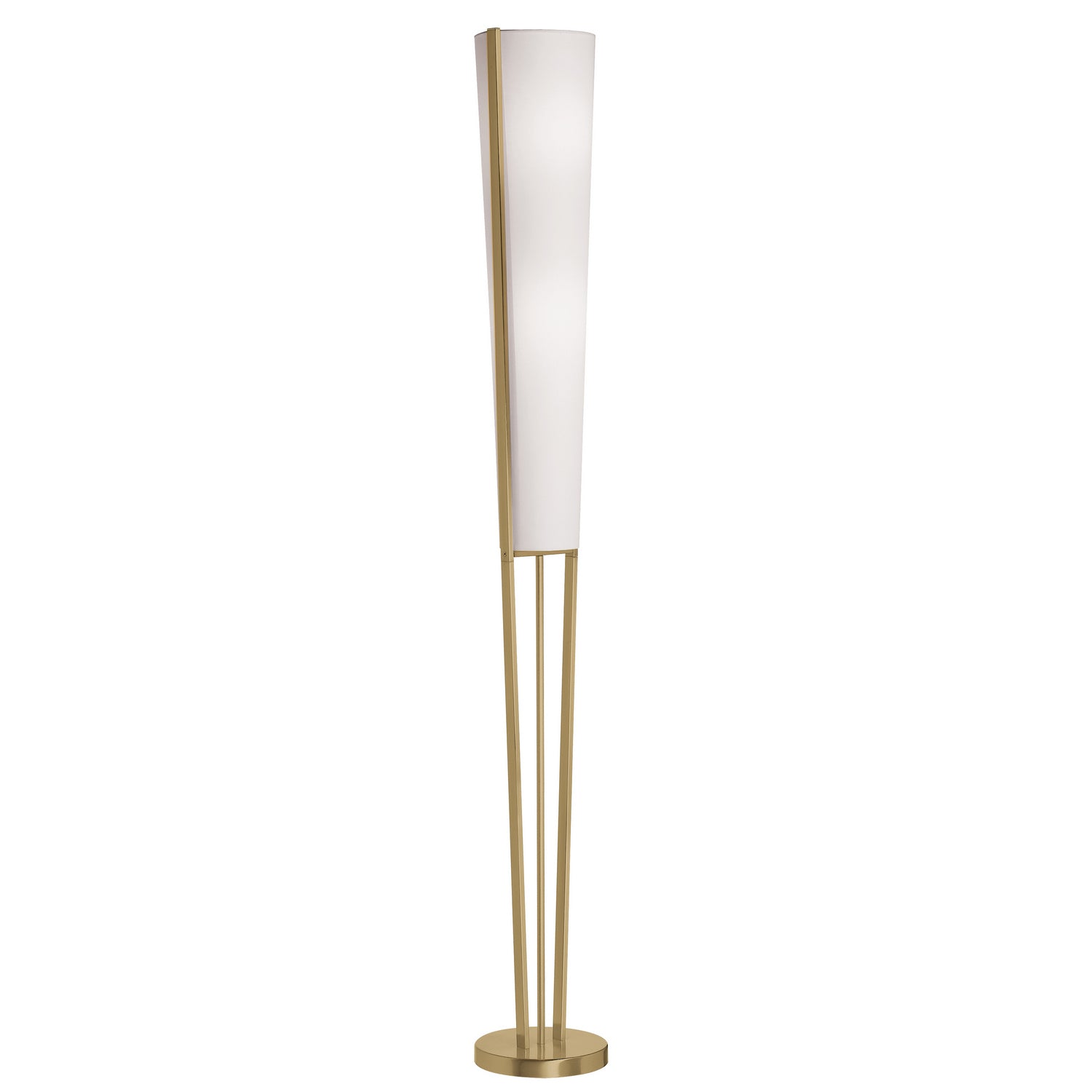 Dainolite Ltd - 83323F-AGB - Two Light Floor Lamp - Emotions - Aged Brass