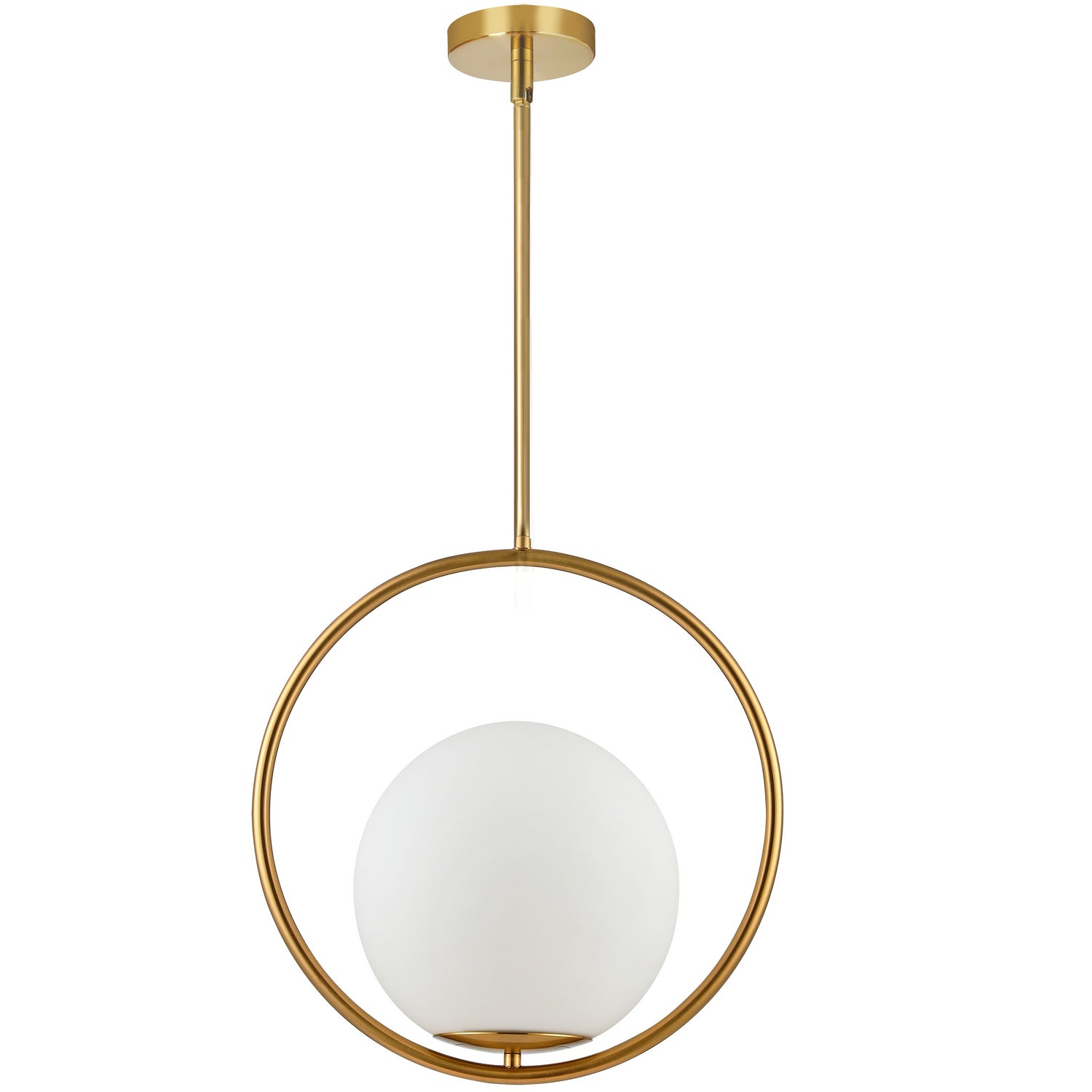 Dainolite Ltd - ADR-161P-AGB - One Light Pendant - Adrienna - Aged Brass