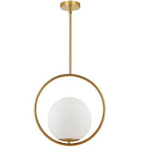 Dainolite Ltd - ADR-161P-AGB - One Light Pendant - Adrienna - Aged Brass