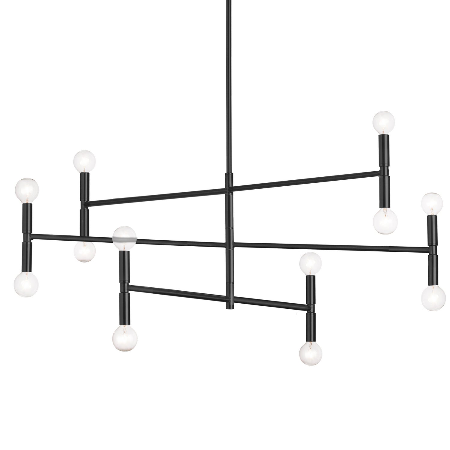 Dainolite Ltd - AVA-4012C-MB - 12 Light Chandelier - Ava - Black