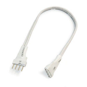 Nora Lighting - NAHO-602W - 2" Interconnection Cable For 24V LED High Output Tape Light - Ho & Hb Tape Accessory - White