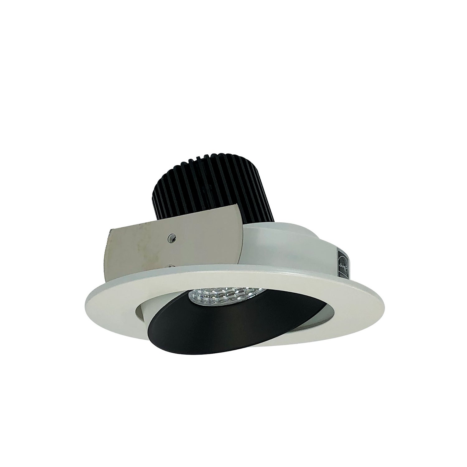 Nora Lighting - NIO-4RC27XBW/10 - 4" Adj. Round Cone Regressed - Rec Iolite - Black Reflector / White Flange