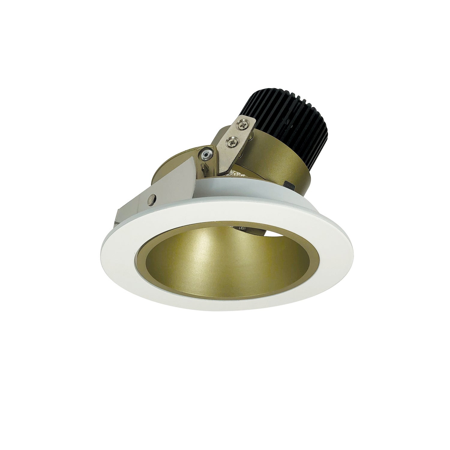 Nora Lighting - NIO-4RD27XCHMPW/10 - Reflector Adjustable Trim - Rec Iolite - Champagne Haze Reflector / Matte Powder White Flange