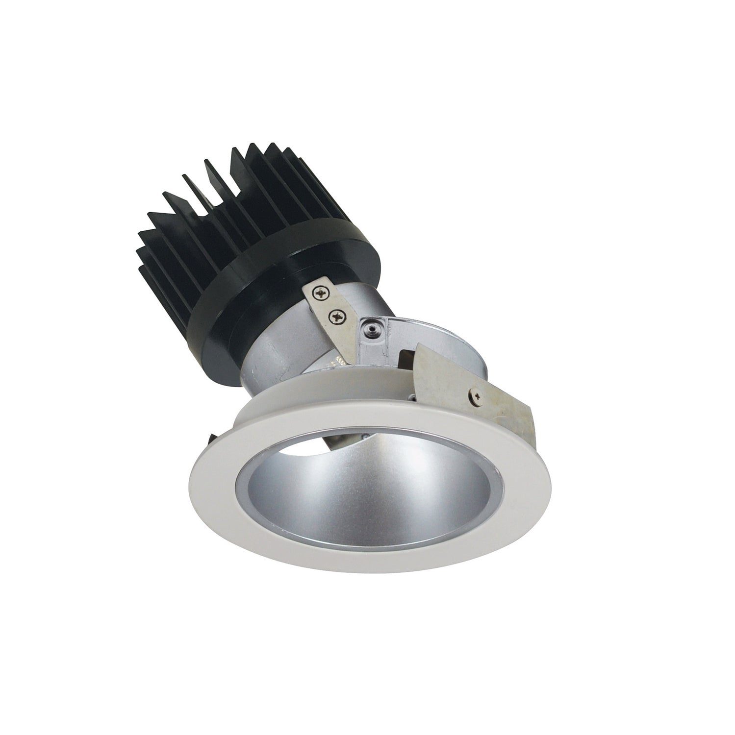 Nora Lighting - NIO-4RD27XHW/HL - Reflector Adjustable Trim - Rec Iolite - Haze Reflector / White Flange