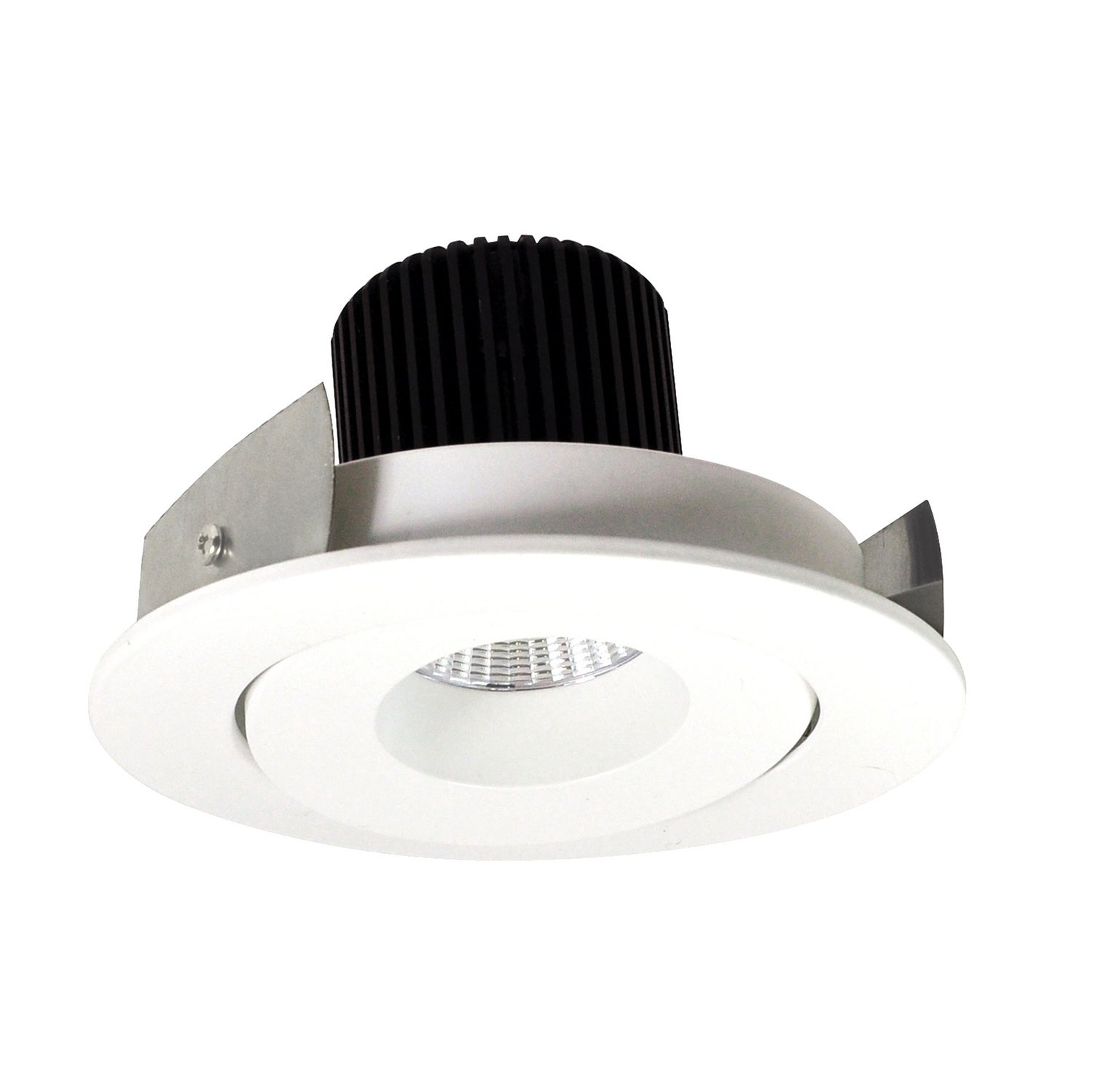 Nora Lighting - NIO-4RG35XMPW/10 - 4" Adj. Round Surface Gimbal - Rec Iolite - Matte Powder White