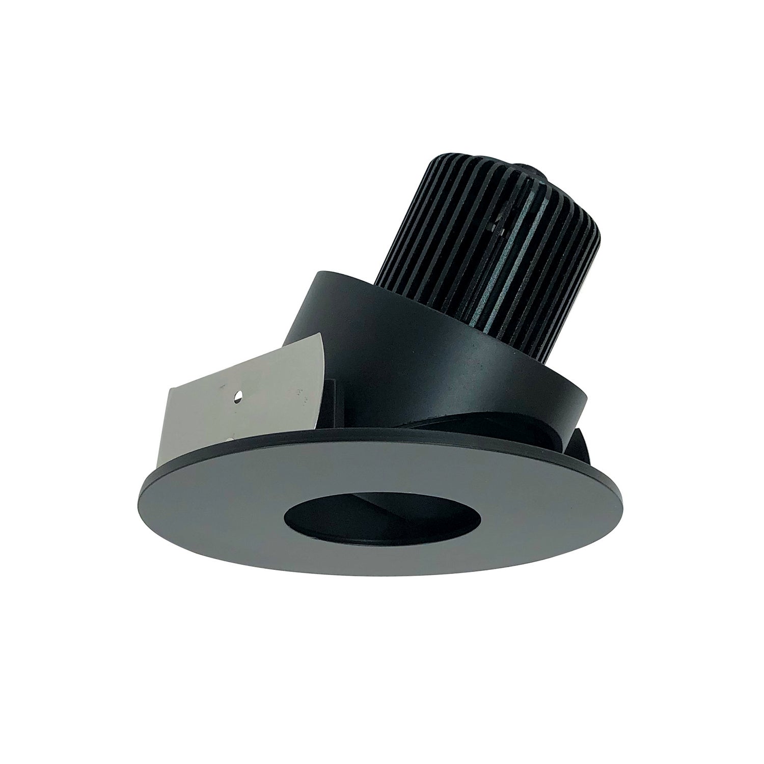 Nora Lighting - NIO-4RPHA27XBB/10 - 4" Round Pinhole Adj, - Rec Iolite - Black Pinhole / Black Flange