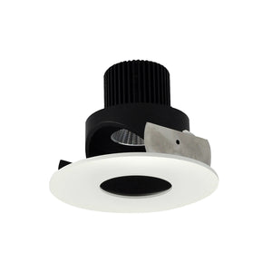 Nora Lighting - NIO-4RPHA27XBMPW/10 - 4" Round Pinhole Adj, - Rec Iolite - Black Pinhole / Matte Powder White Flange