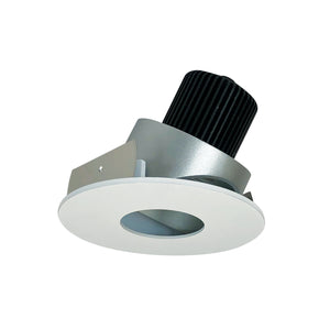 Nora Lighting - NIO-4RPHA27XHZMPW/10 - 4" Round Pinhole Adj - Rec Iolite - Haze Pinhole / Matte Powder White Flange