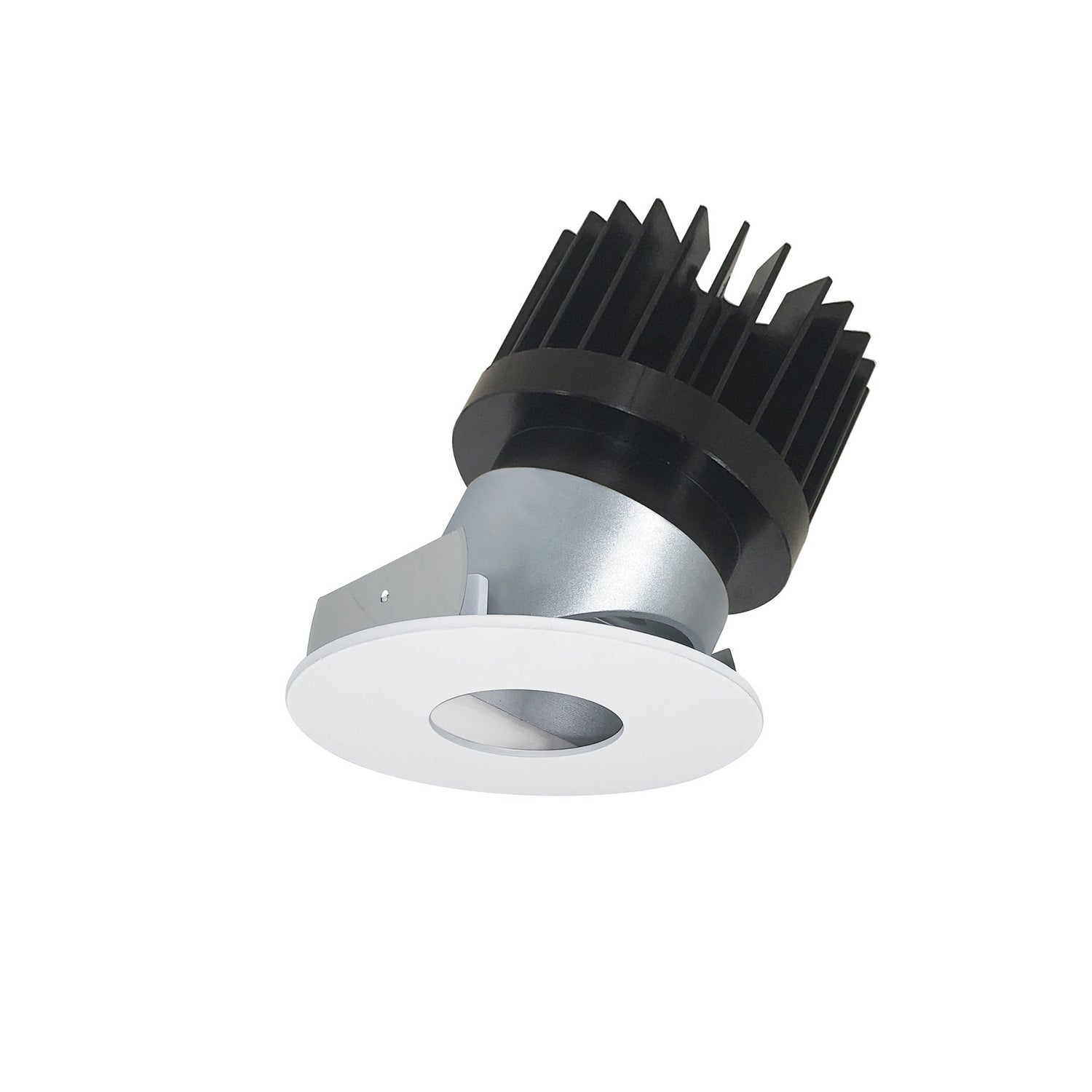 Nora Lighting - NIO-4RPHA27XHZMPW/HL - Pinhole Adjustable Trim - Rec Iolite - Haze Pinhole / Matte Powder White Flange