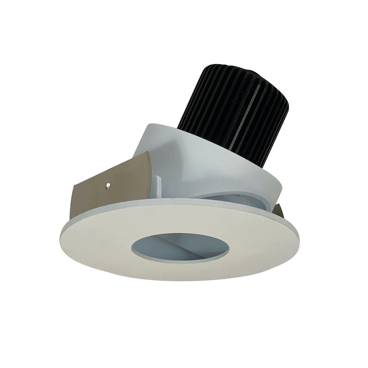 Nora Lighting - NIO-4RPHA27XWW/10 - Pinhole Adjustable Trim - Rec Iolite - White Pinhole / White Flange