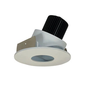 Nora Lighting - NIO-4RPHA50XWW - Pinhole Adjustable Trim - Rec Iolite - White Pinhole / White Flange