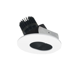 Nora Lighting - NIO-4RSL27XBMPW/HL - Adjustable Trim - Rec Iolite - Black Slot Aperture / Matte Powder White Flange