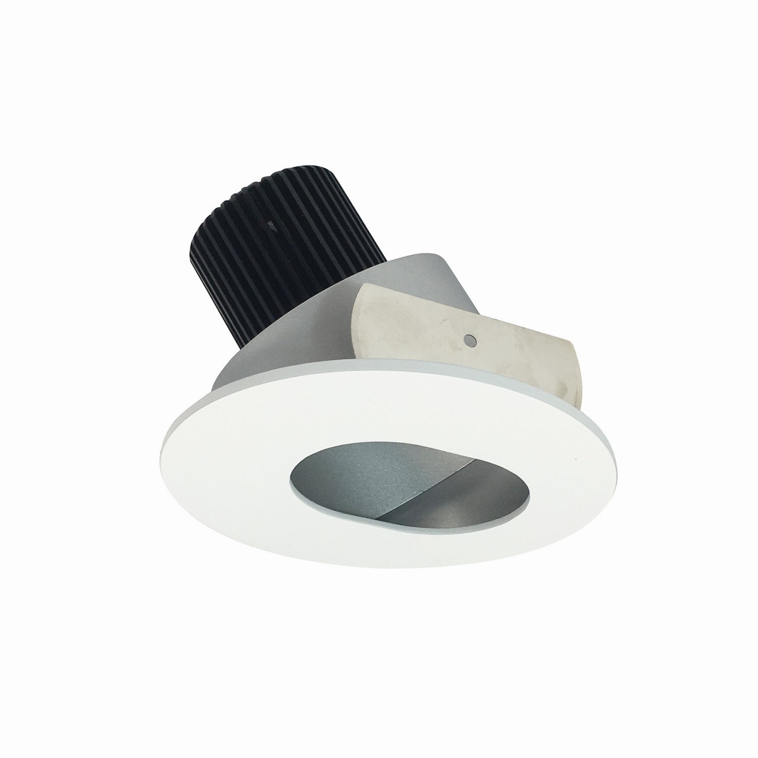 Nora Lighting - NIO-4RSL27XHZMPW/10 - 4" Round Slot - Rec Iolite - Haze Slot Aperture / Matte Powder White Flange