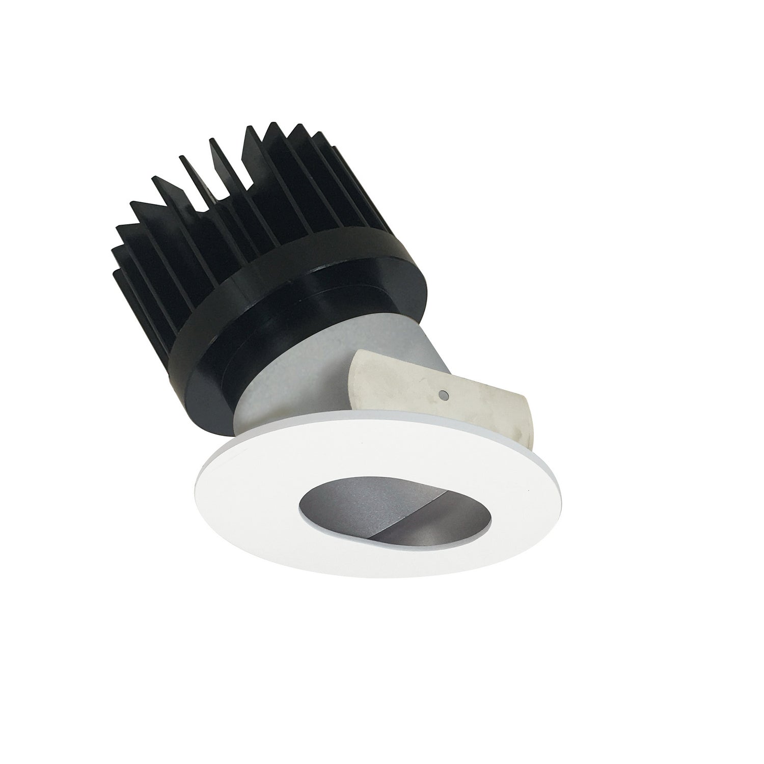 Nora Lighting - NIO-4RSL27XHZMPW/HL - Adjustable Trim - Rec Iolite - Haze Slot Aperture / Matte Powder White Flange