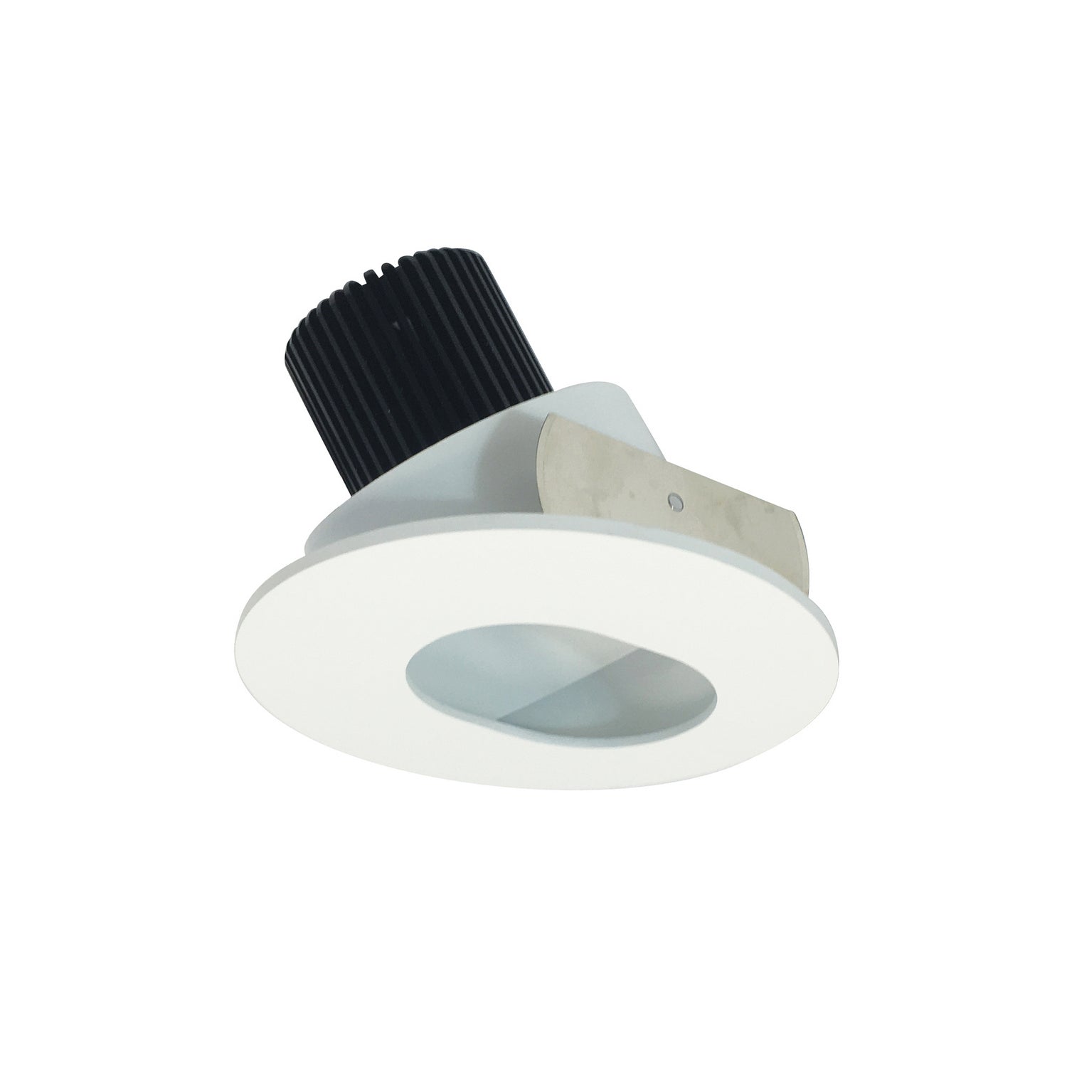 Nora Lighting - NIO-4RSL27XMPW/10 - 4" Round Slot, - Rec Iolite - Matte Powder White Slot Aperture / Matte Powder White Flange