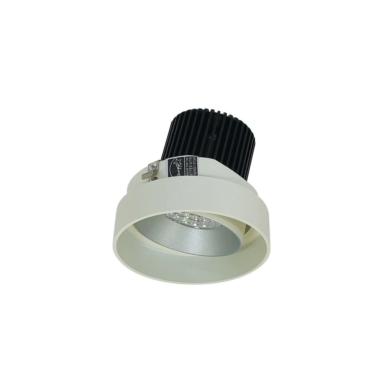 Nora Lighting - NIO-4RTLA50XHW - 4" Round Trimless Adj - Rec Iolite - Haze Adjustable / White Reflector