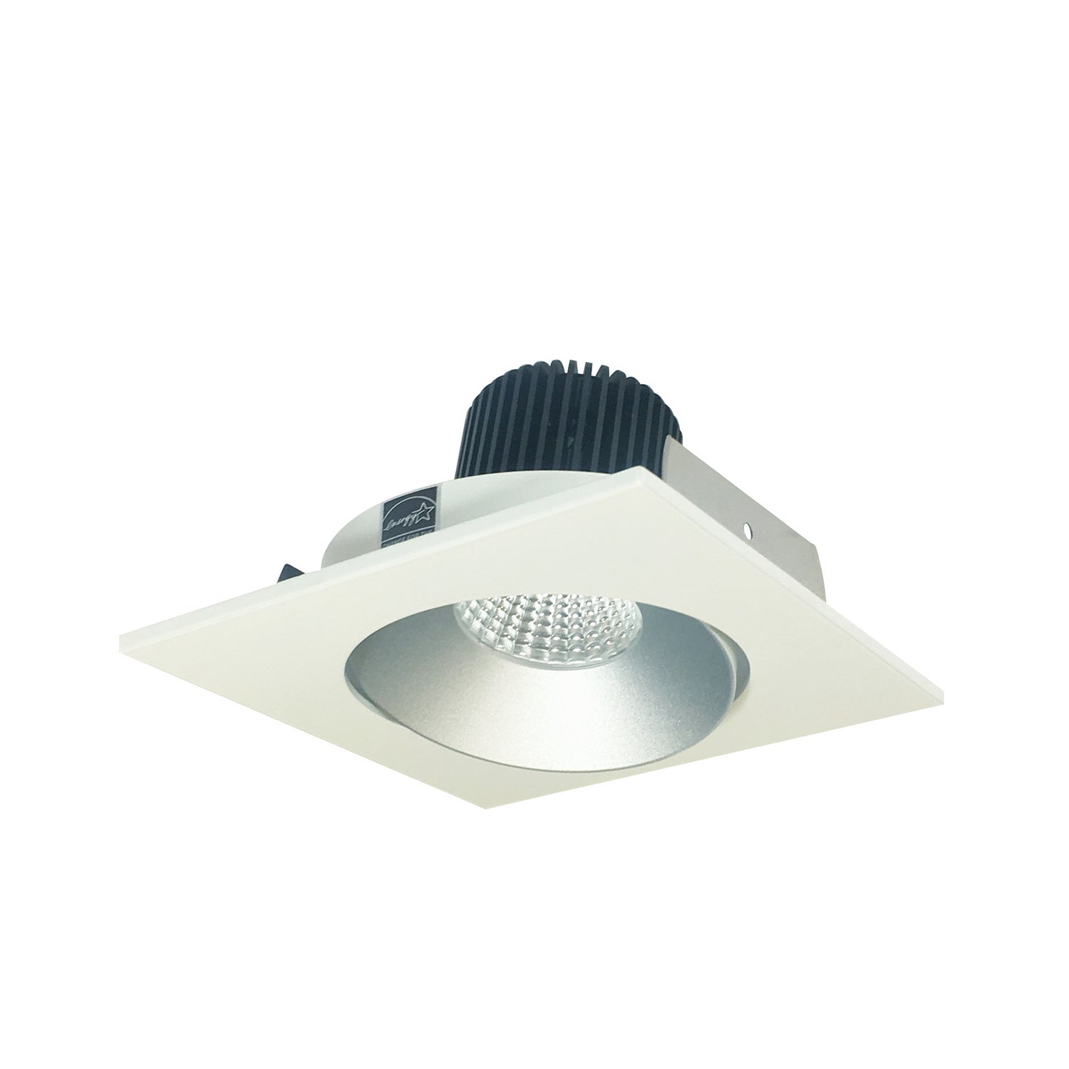 Nora Lighting - NIO-4SC27XHW/10 - 4" Square Cone Regress Adj, - Rec Iolite - Haze Reflector / White Flange