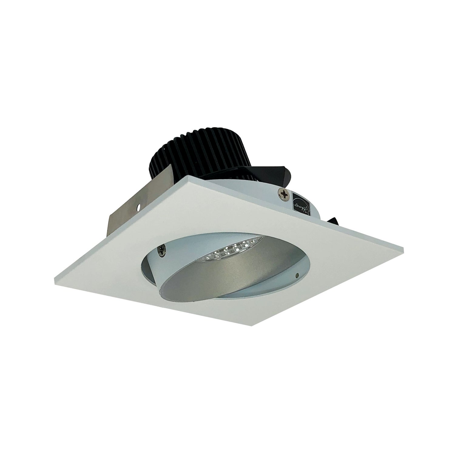 Nora Lighting - NIO-4SC27XHZMPW/10 - Adjustable Trim - Rec Iolite - Haze Reflector / Matte Powder White Flange