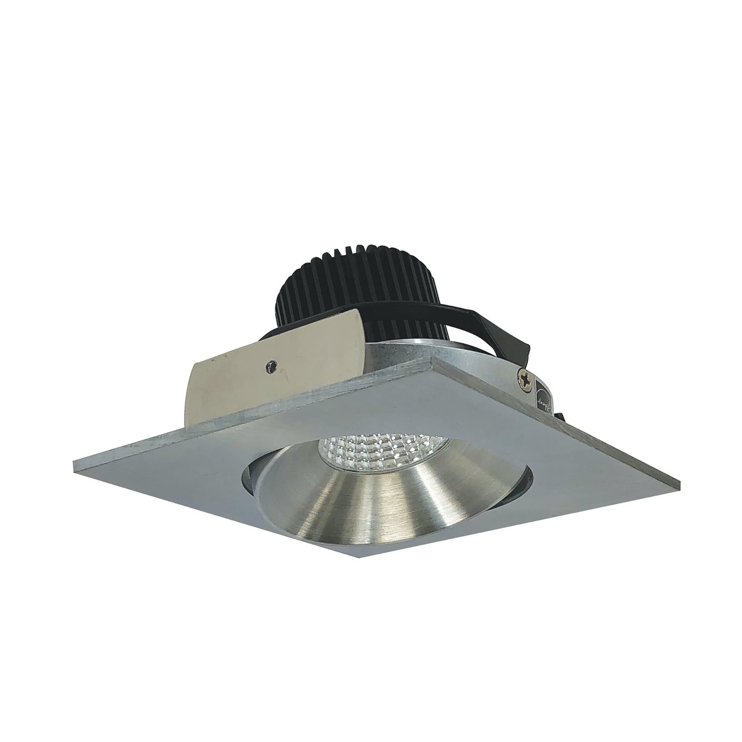 Nora Lighting - NIO-4SC27XNN/10 - 4" Square Cone Regress Adj, - Rec Iolite - Natural Metal Reflector / Natural Metal Flange