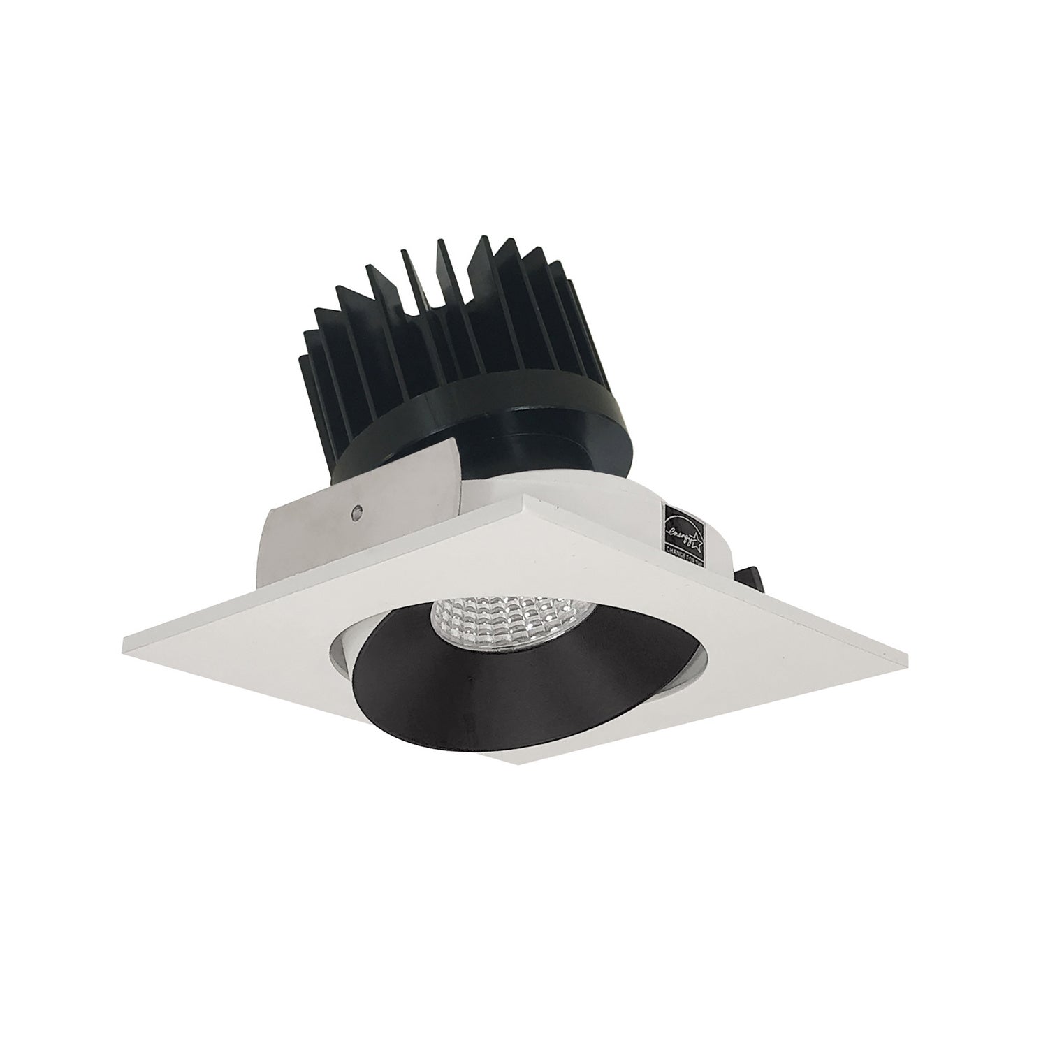 Nora Lighting - NIO-4SC30XBW/HL - Adjustable Trim - Rec Iolite - Black Reflector / White Flange