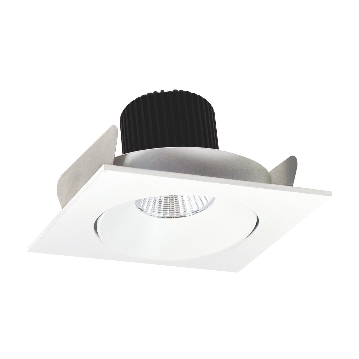 Nora Lighting - NIO-4SC30XMPW/10 - 4" Square Cone Regress Adj, - Rec Iolite - Matte Powder White Reflector / Matte Powder White Flange