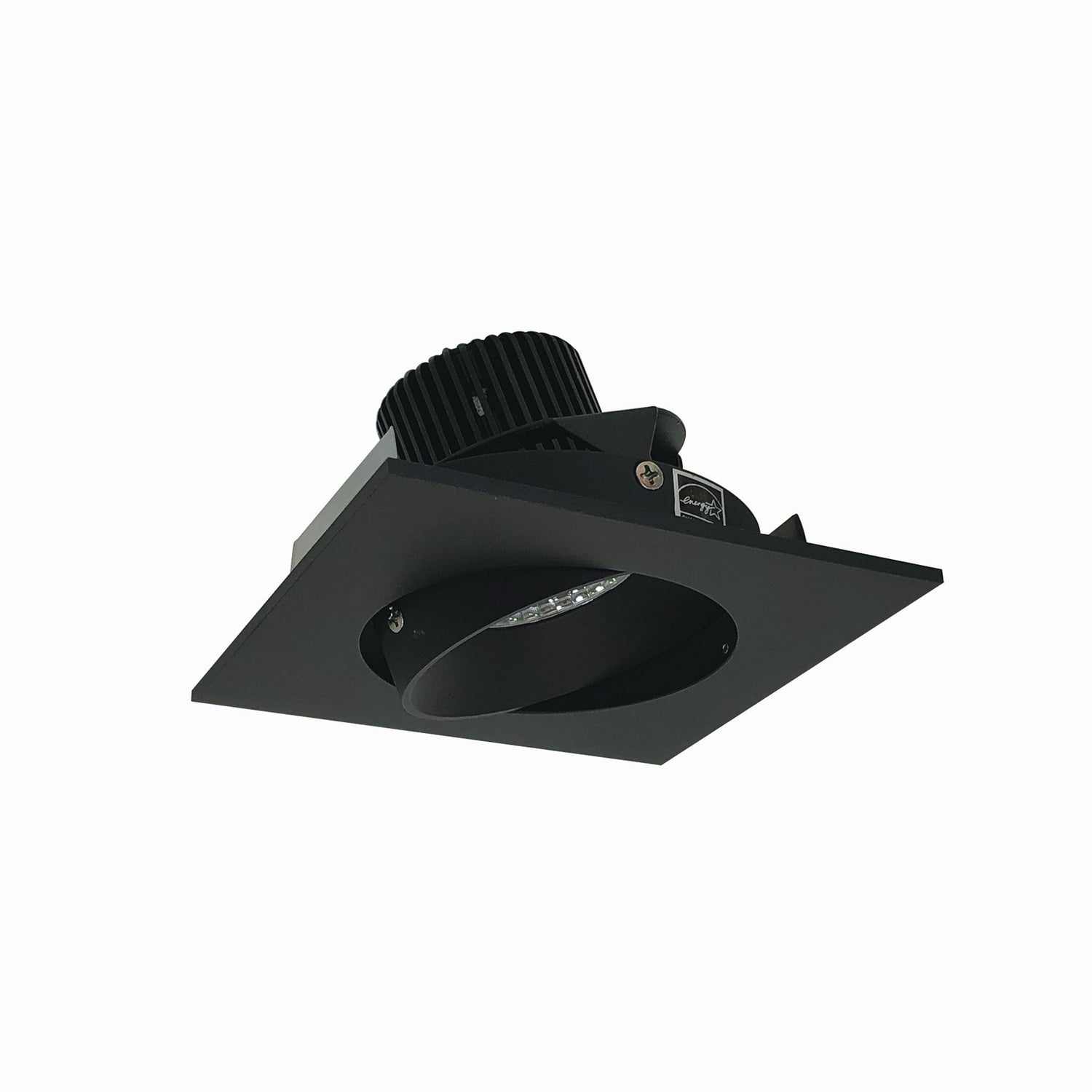 Nora Lighting - NIO-4SC35XBB/10 - 4" Square Cone Regress Adj, - Rec Iolite - Black Reflector / Black Flange