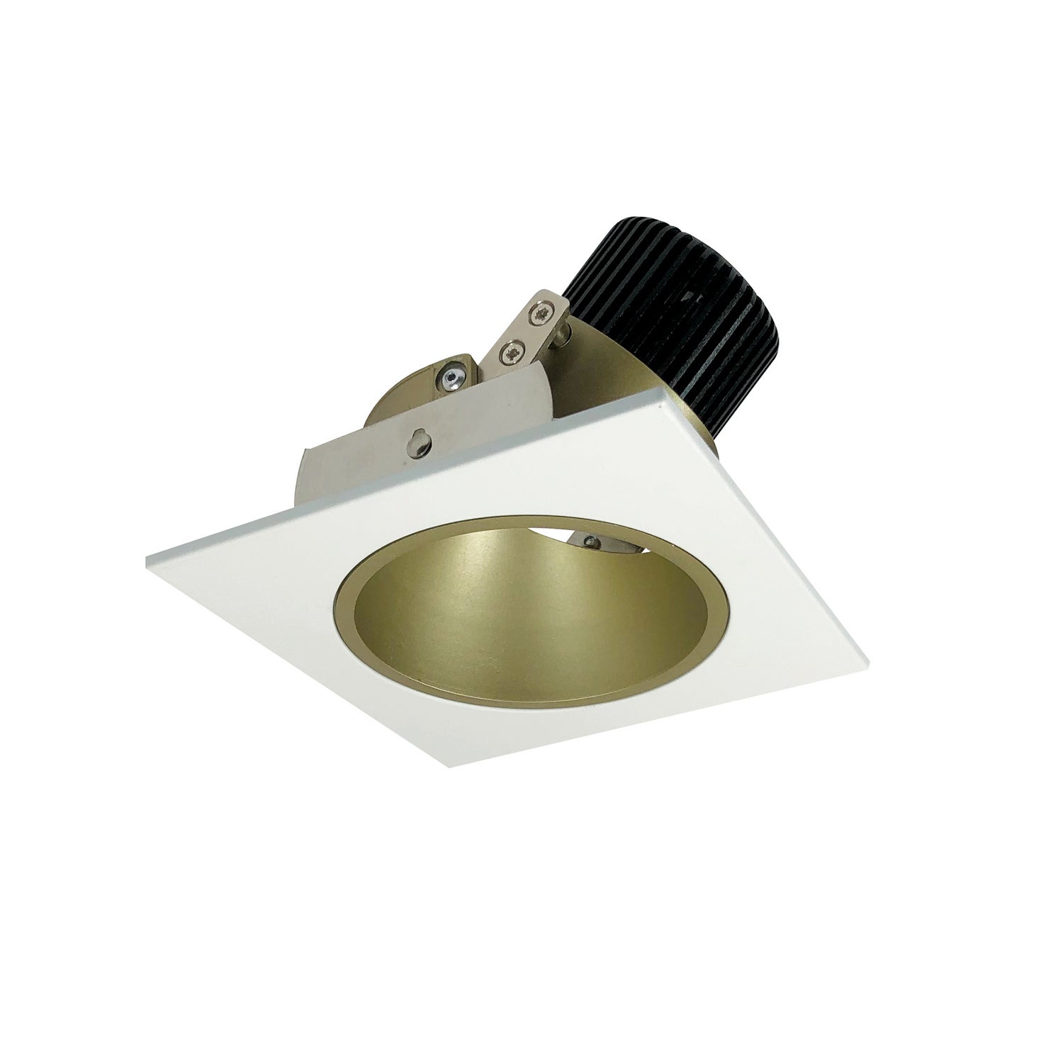 Nora Lighting - NIO-4SD27XCHMPW/10 - Adjustable Trim - Rec Iolite - Champagne Haze Reflector / Matte Powder White Flange