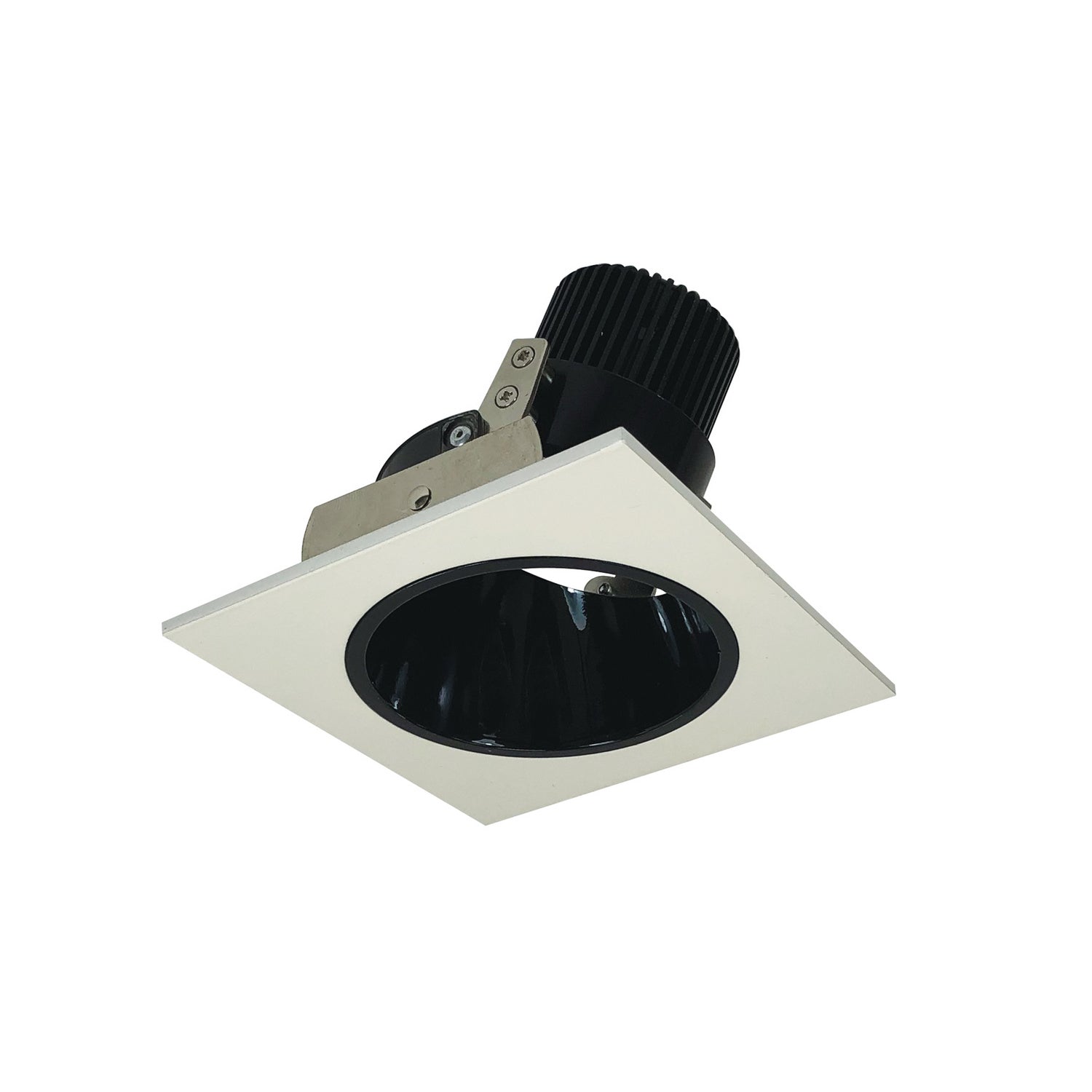 Nora Lighting - NIO-4SD50XBW - Adjustable Trim - Rec Iolite - Black Reflector / White Flange