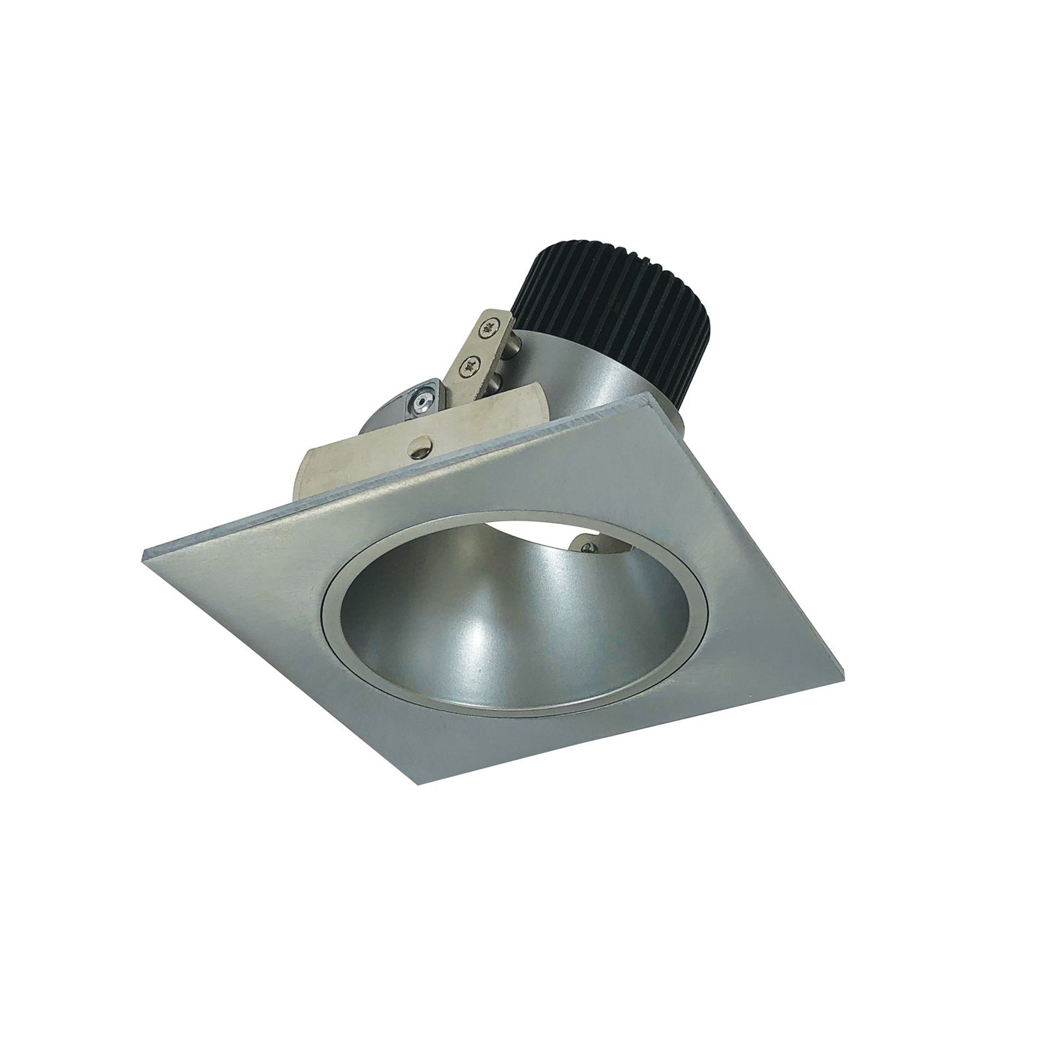 Nora Lighting - NIO-4SD50XNN - 4" Square Deep Regress Adj - Rec Iolite - Natural Metal Reflector / Natural Metal Flange